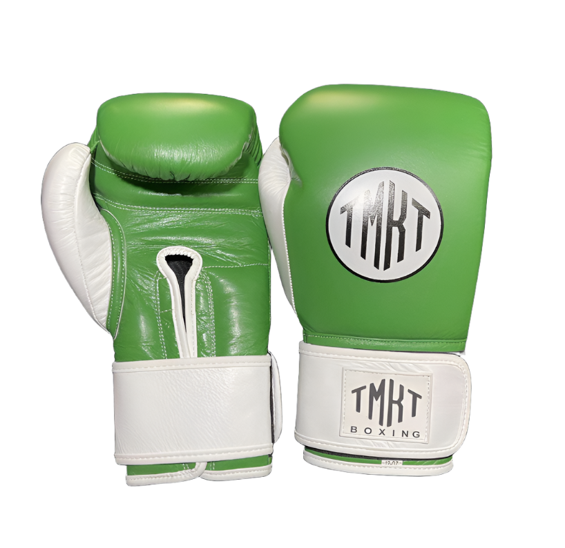 Green and White Boxing Gloves (12oz)