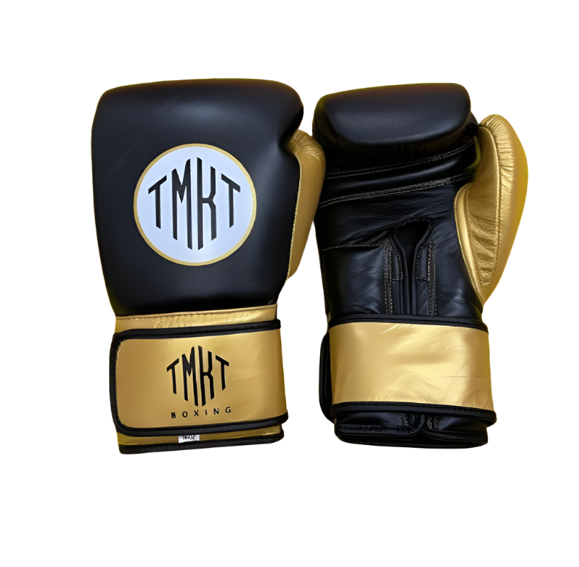 Black and Gold Boxing Gloves (14oz)