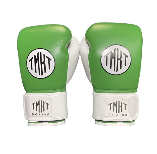 Green and White Boxing Gloves (12oz)