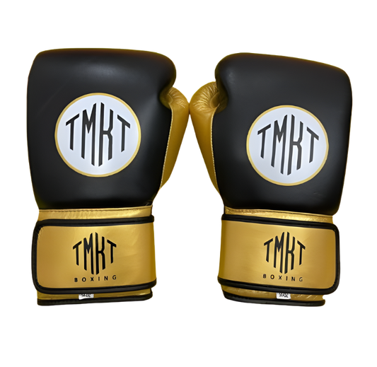 Black and Gold Boxing Gloves (14oz)