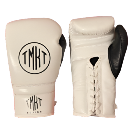 White and Black Boxing Gloves (14oz)