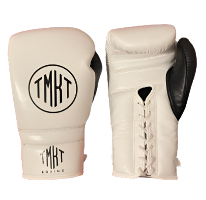 White and Black Boxing Gloves (14oz)